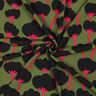 LENZING™ ECOVERO™ viscose fabric  Poppies | Nerida Hansen – olive/black,  thumbnail number 3