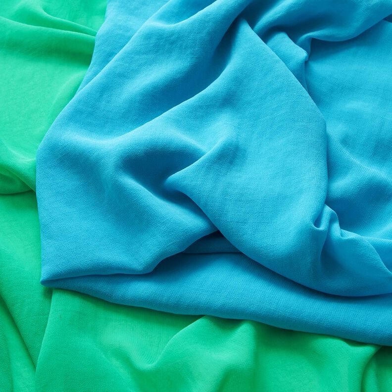 Crepe Chiffon Plain – turquoise,  image number 4