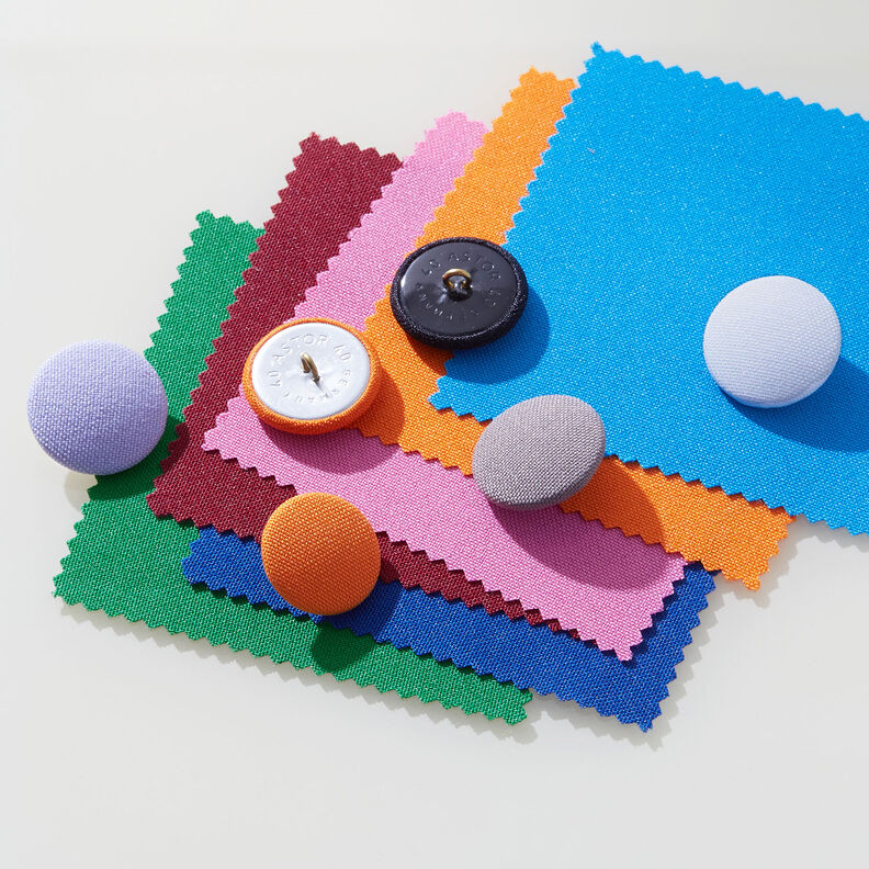 Covered button, Classic Poly – pastel mauve,  image number 2