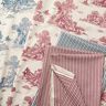 Decor Fabric Half Panama Fine Stripes – denim blue/natural,  thumbnail number 5
