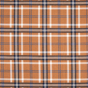 Cotton Flannel Check Print | by Poppy – fawn/royal blue, 