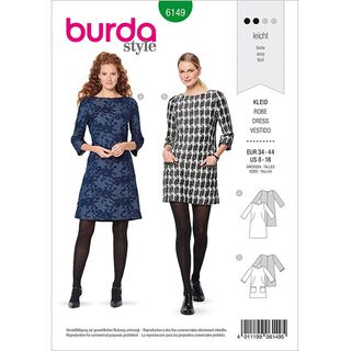 Dress, Burda 6149 | 34-44, 