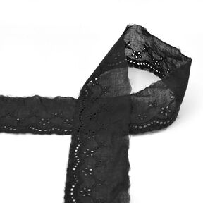 Feston lace ribbon [35 mm] – black, 