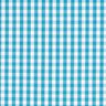 Cotton Poplin small gingham check – turquoise/white,  thumbnail number 1