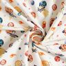French Terry cats and aliens in space Digital Print – ivory,  thumbnail number 3