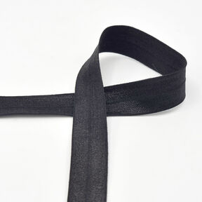 Elastic edging tape (folding elastic) glossy [20 mm] – black, 