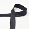 Elastic edging tape (folding elastic) glossy [20 mm] – black,  thumbnail number 1