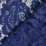 Stretch Lace Blossoms and leaves – navy blue,  thumbnail number 5
