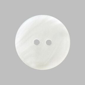 Basic Mother of Pearl Plastic Button - white, 