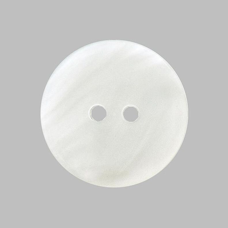Basic Mother of Pearl Plastic Button - white,  image number 1