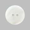 Basic Mother of Pearl Plastic Button - white,  thumbnail number 1