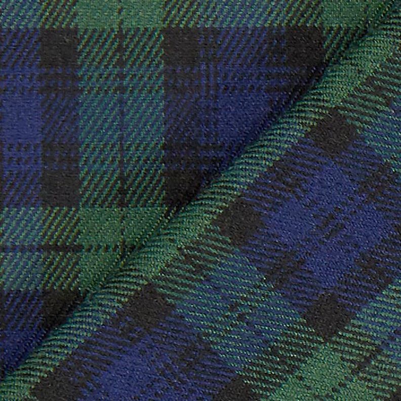 Stretch Tartan – navy blue/green,  image number 3