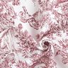Decor Fabric Canvas romance – white/carmine,  thumbnail number 3