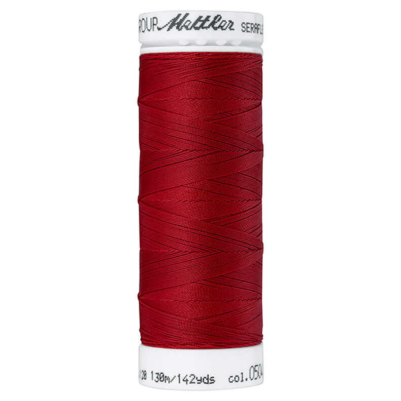 Seraflex Stretch Sewing Thread (0504) | 130 m | Mettler – carmine,  image number 1