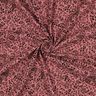 Double Gauze/Muslin two-tone flowers  | Poppy Fabrics – dark dusky pink/black,  thumbnail number 3