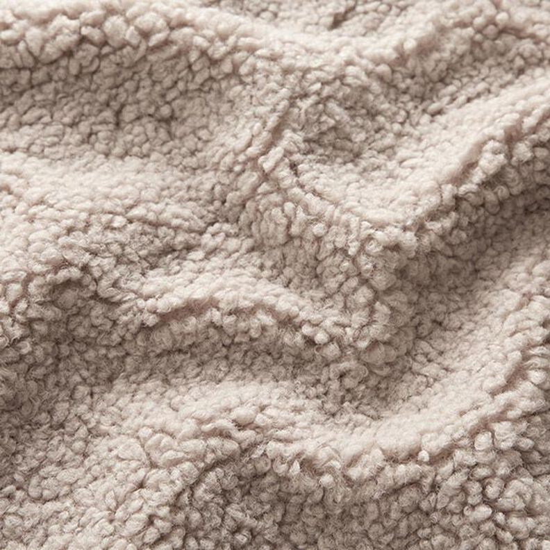 Teddy fur upholstery fabric – dark beige,  image number 2
