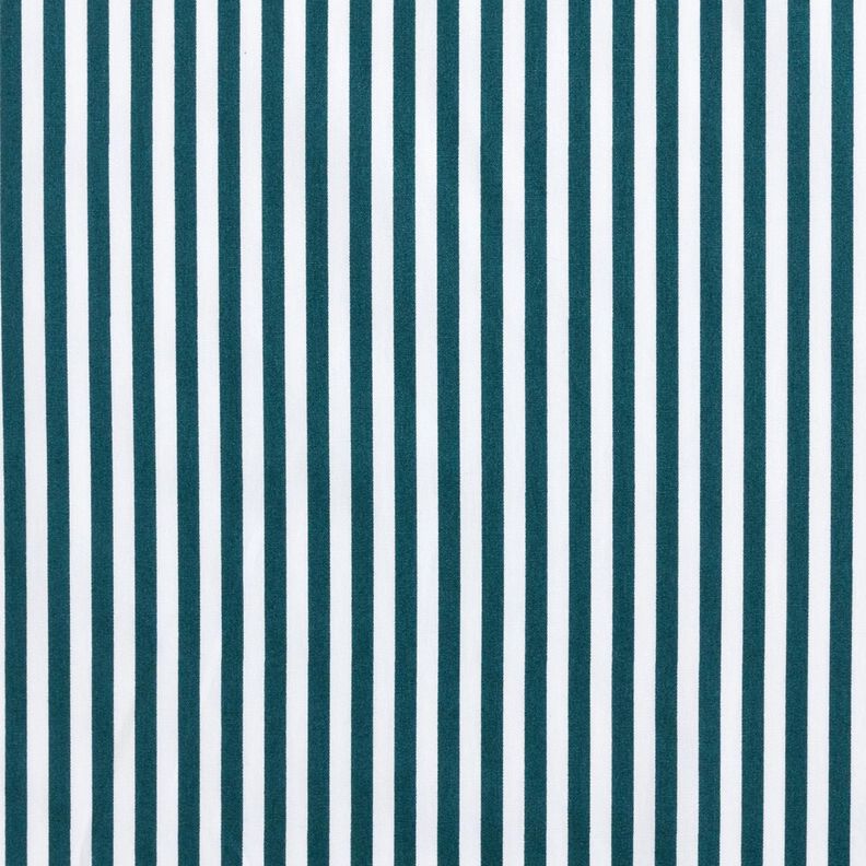 Cotton Poplin narrow stripes – blue spruce/white,  image number 1