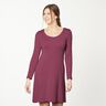 Medium Cotton Jersey Plain – burgundy,  thumbnail number 6