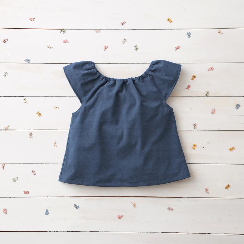Medium Cotton Jersey Plain – denim blue,  image number 8