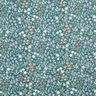 Coated Cotton colourful floral meadow – blue spruce/mauve,  thumbnail number 1