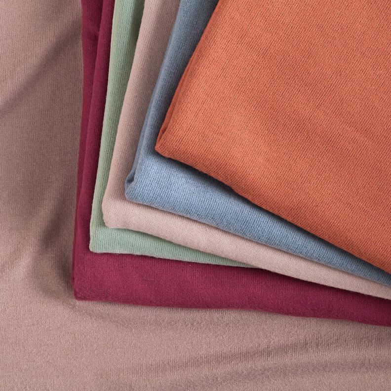 Fine Knit Jersey Plain – burgundy,  image number 4