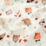 Double Gauze/Muslin Woodland animal heads Digital Print – offwhite,  thumbnail number 2