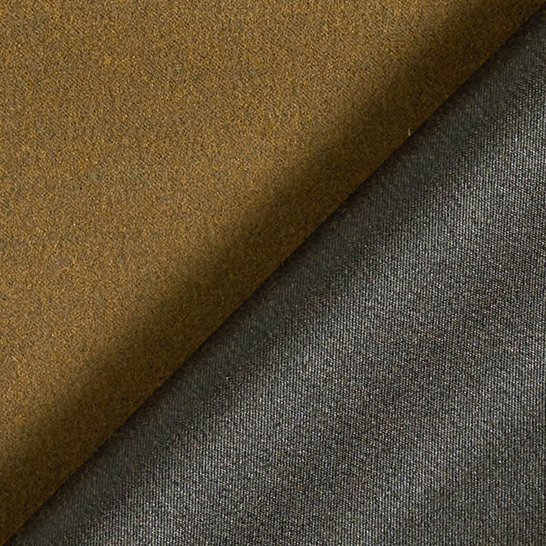 Plain Velours Coating Fabric – khaki,  image number 3
