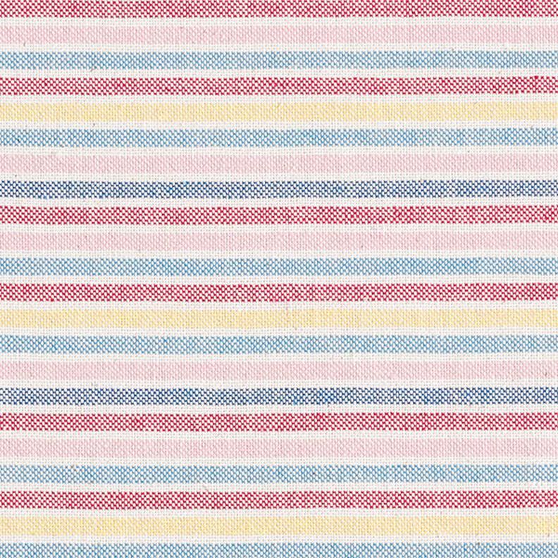 Decor Fabric Half Panama Multicoloured Stripes Recycled – purple,  image number 1
