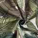 Decor Fabric Half Panama palm leaves – light beige/light petrol,  thumbnail number 3