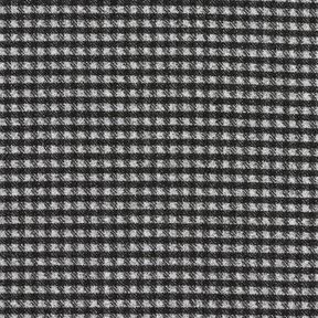 Coating knit stretch small check – light grey/black, 