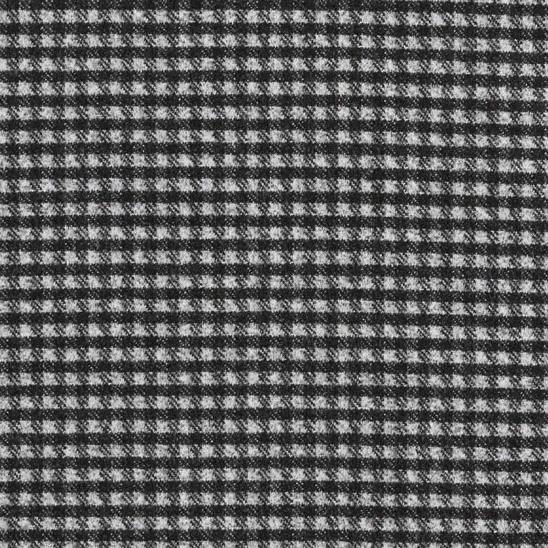 Coating knit stretch small check – light grey/black,  image number 1