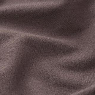 Light Cotton Sweatshirt Fabric Plain – dark brown, 