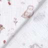 Double Gauze/Muslin Animals in a forest glade – white,  thumbnail number 4