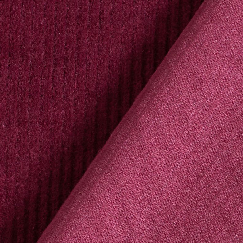 Stretchy wide corduroy – burgundy,  image number 3