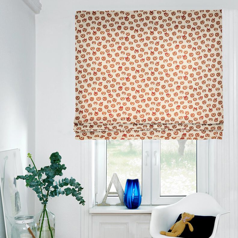 Decor Fabric Half Panama pretzels – brown/natural, image number 7