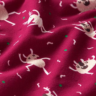 Cotton Jersey Monster Party | PETIT CITRON – berry, 