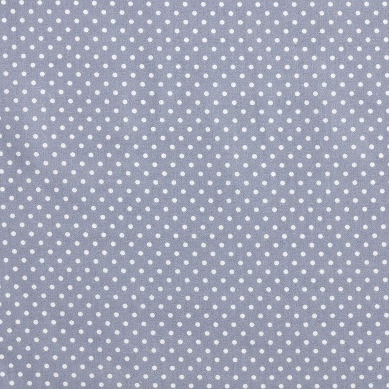 Cotton Poplin Mini polka dots – steel blue/white,  image number 1
