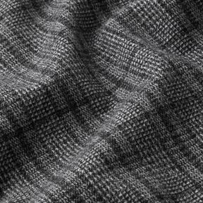 Coating knit stretch Prince of Wales check – light grey/anthracite, 