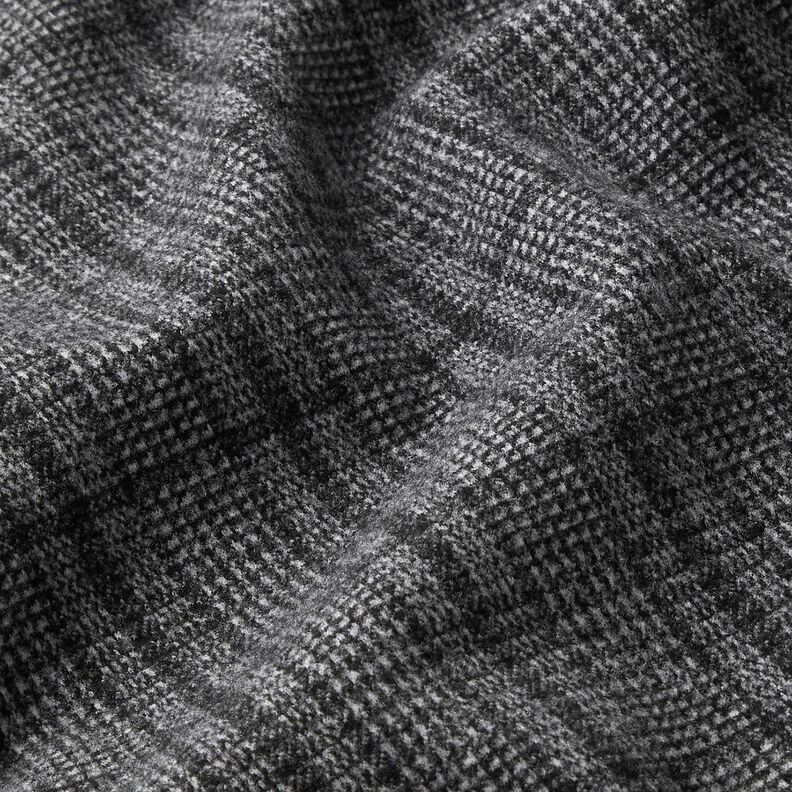 Coating knit stretch Prince of Wales check – light grey/anthracite,  image number 2