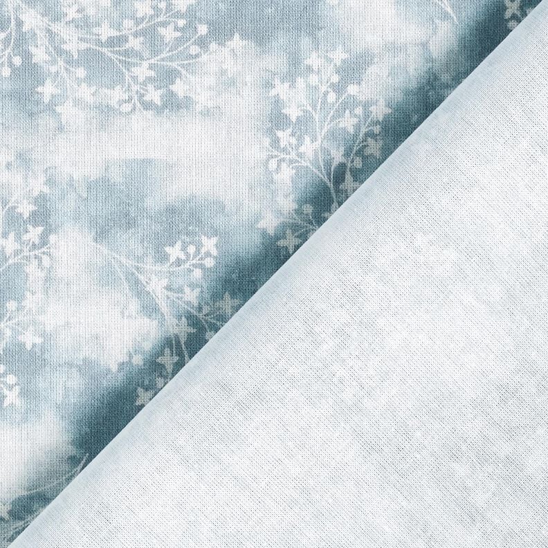 Cotton Poplin fine branches – blue, image number 4