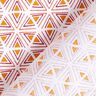 Cotton Cretonne geometric shapes – white/curry yellow,  thumbnail number 4