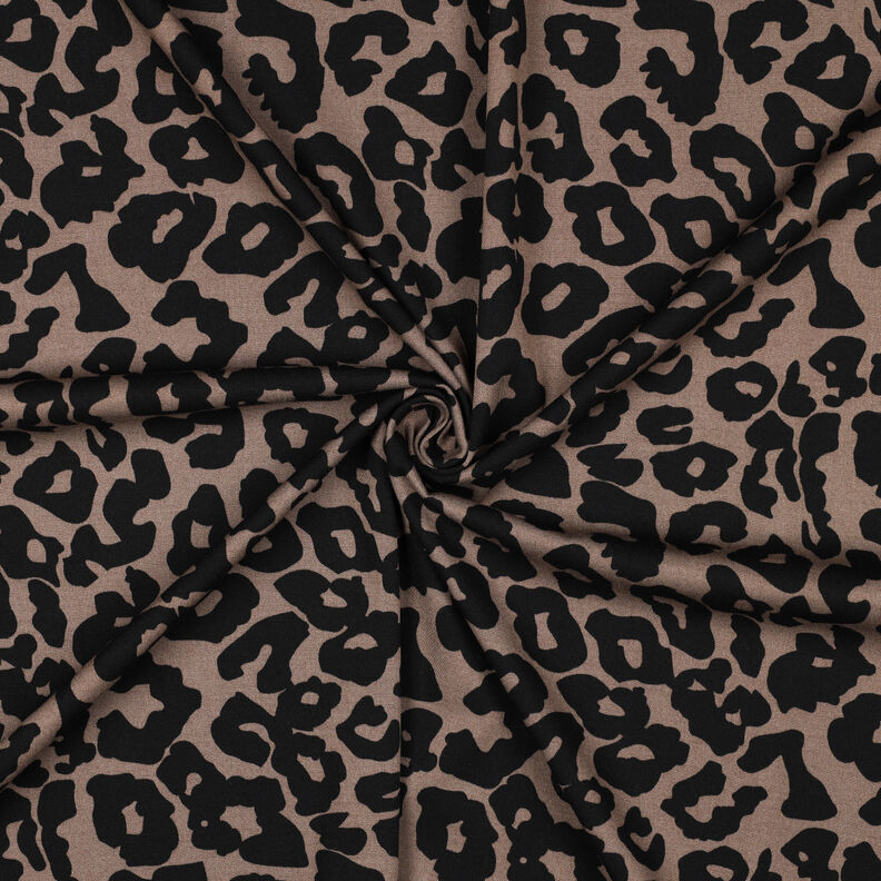 Viscose Stretch leopard print | Poppy Fabrics – brown, image number 3
