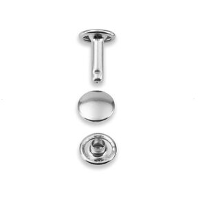 Hollow Rivets 6-9mm Clamping Range [12 Stück | Ø 9 mm] | Prym – silver metallic, 
