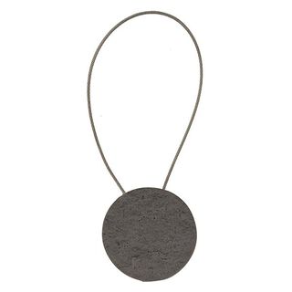 Stone Tiebacks with Magnetic Closure [21,5cm] – grey, 