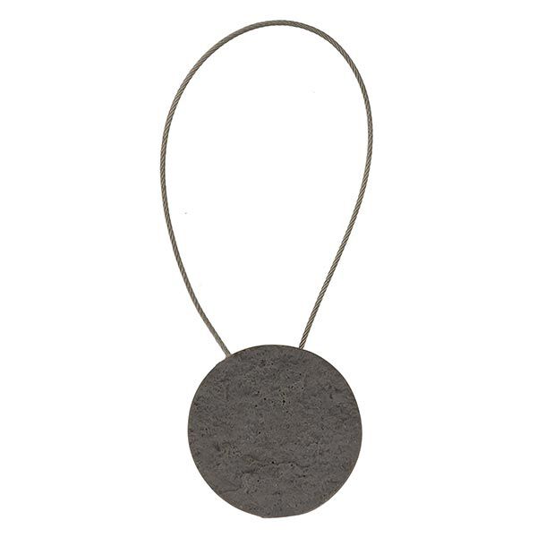 Stone Tiebacks with Magnetic Closure [21,5cm] – grey,  image number 1