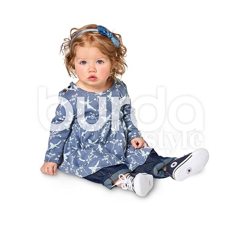 Baby-Dress with Bodysuit | Bodysuit, Burda 9347 | 62 - 92,  image number 5