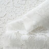 Floral motif fine lace fabric – white,  thumbnail number 3