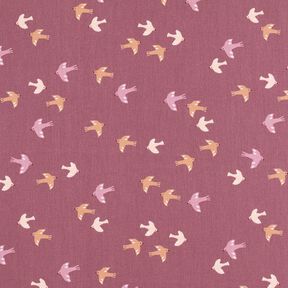 GOTS Cotton Poplin little birds | by Poppy – grape, 