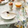 Decor Fabric Half Panama bunnies in a flower meadow – ivory/light pink,  thumbnail number 6