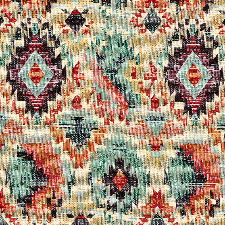 Decor Fabric Tapestry Fabric Vintage ethnic &ndash; light beige/sage,  image number 1